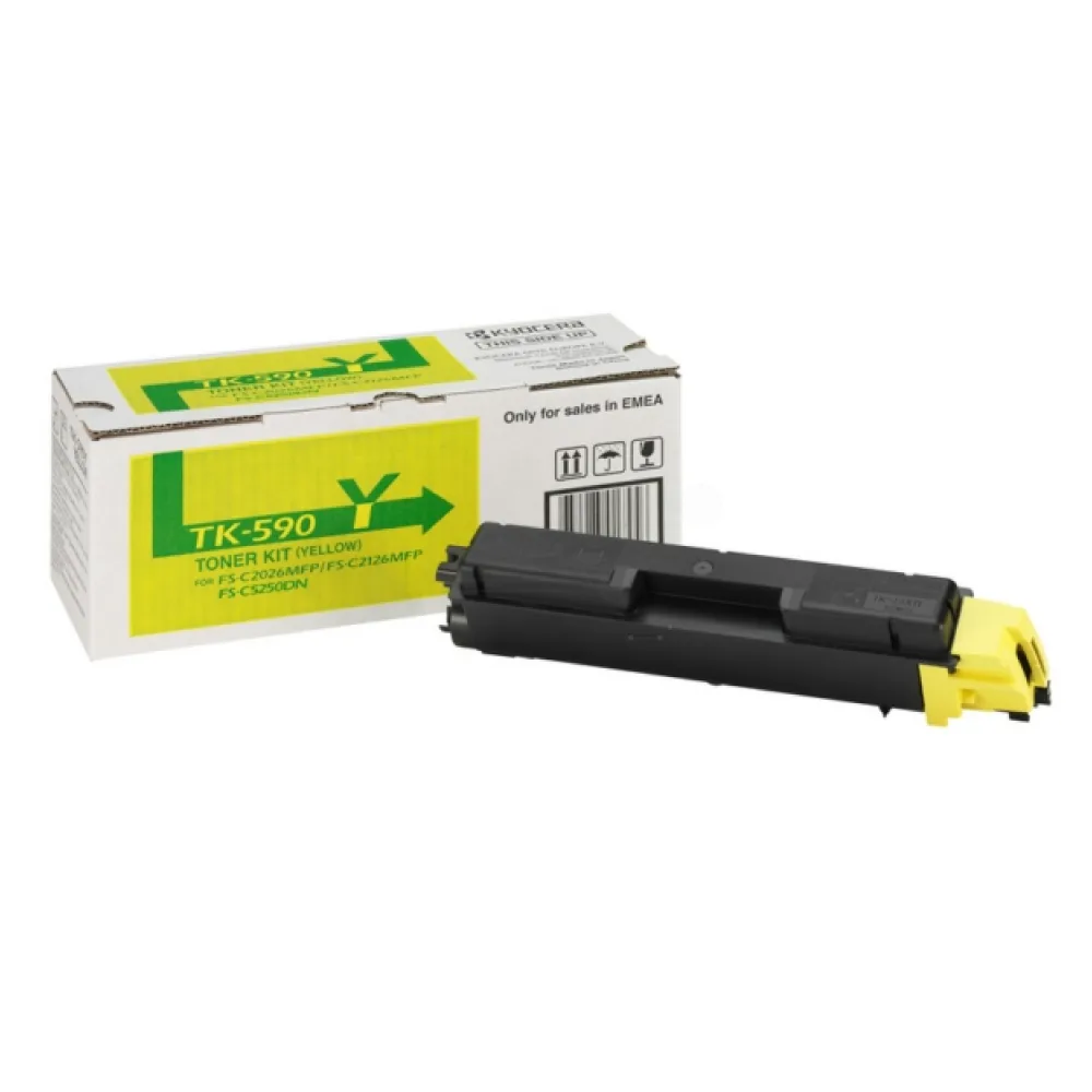 Original Kyocera 1T02KVANL0 / TK590Y Toner gelb