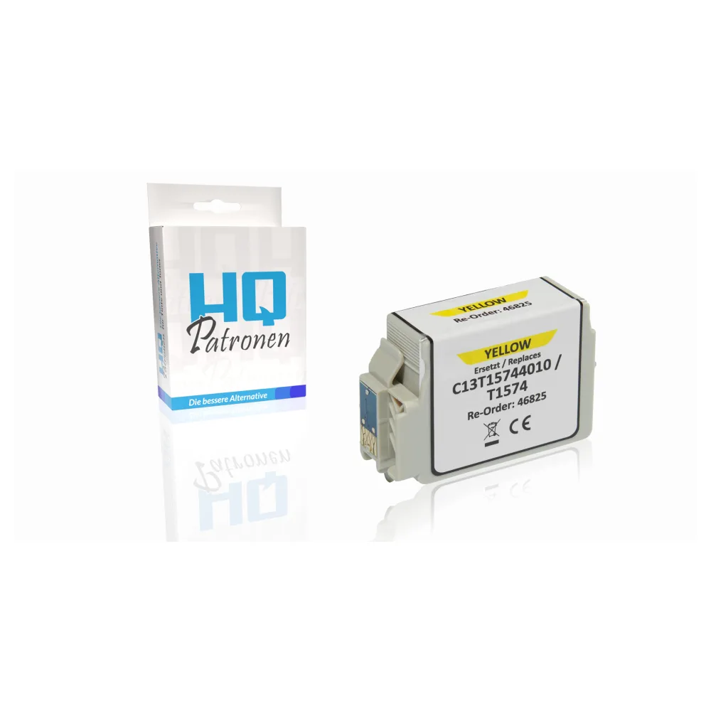 Kompatibel zu Epson C13T15744010 / T1574 Tintenpatrone, gelb