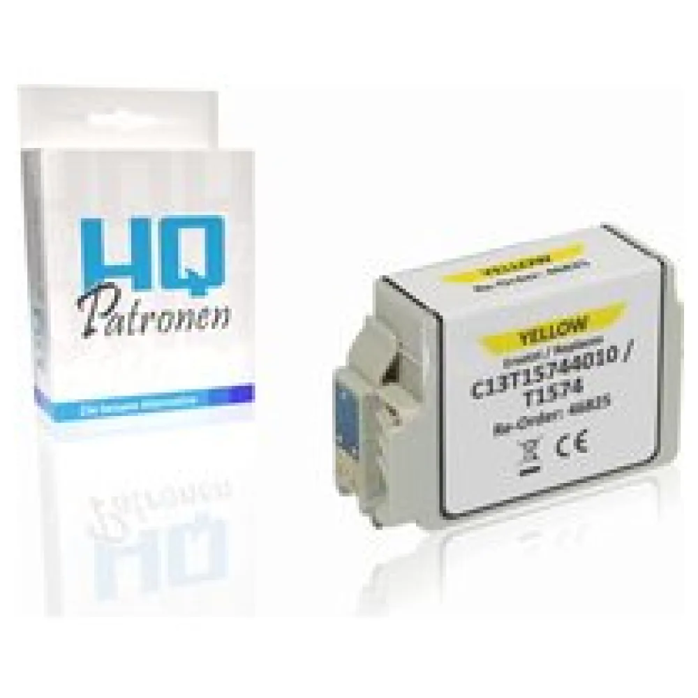 Kompatibel zu Epson C13T15744010 / T1574 Tintenpatrone, gelb – Bild 2