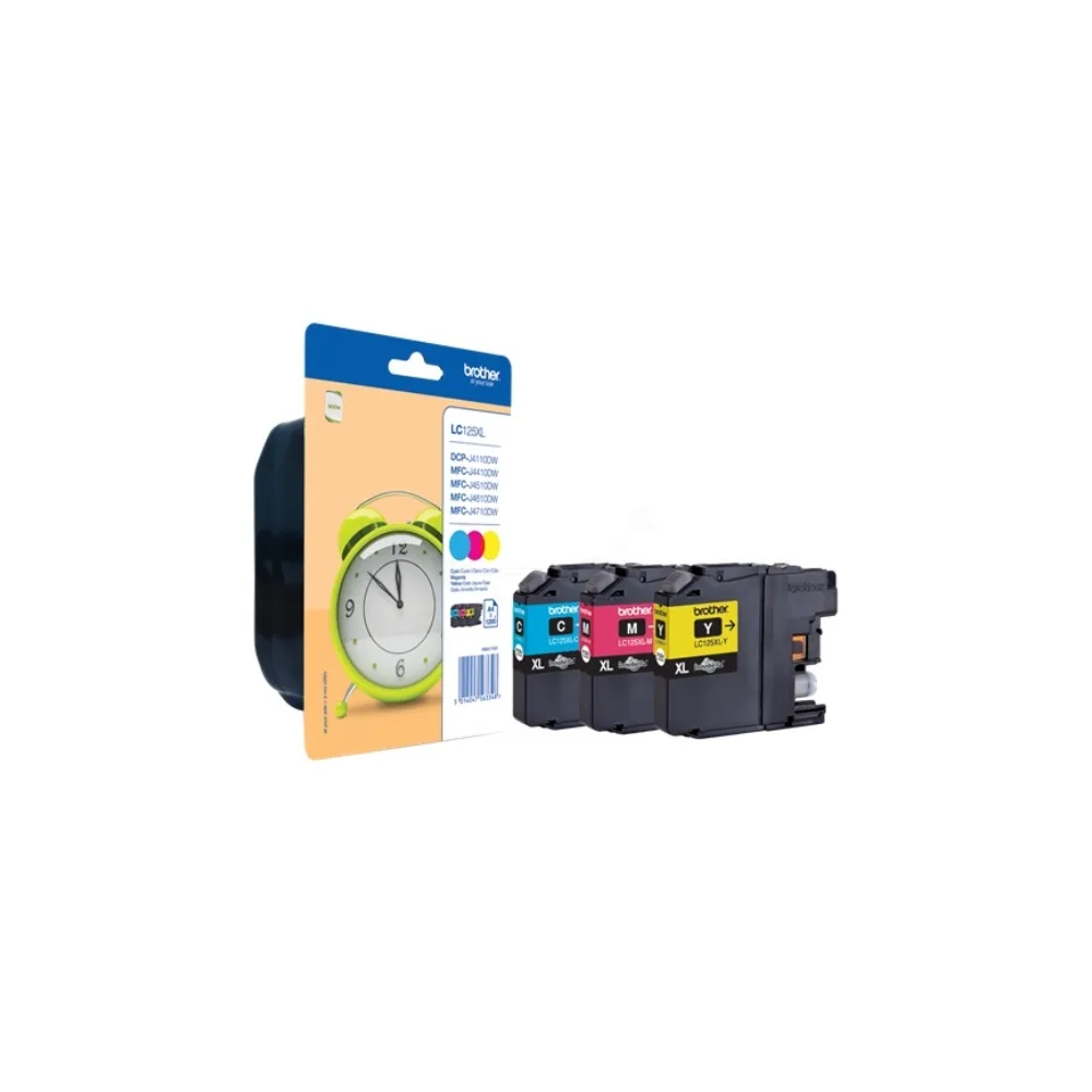 Original Brother LC125XLRBWBP Tintenpatrone Multipack