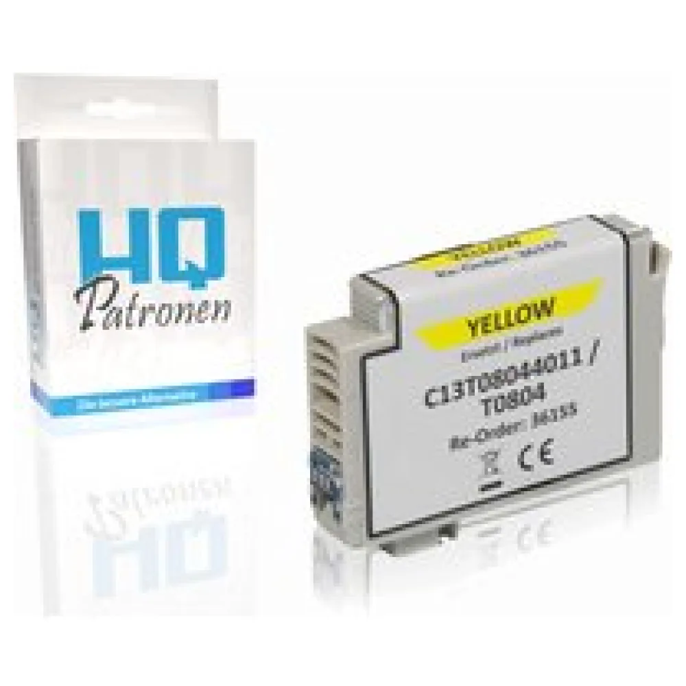 Kompatibel zu Epson C13T08044011 / T0804 Tintenpatrone, gelb – Bild 2