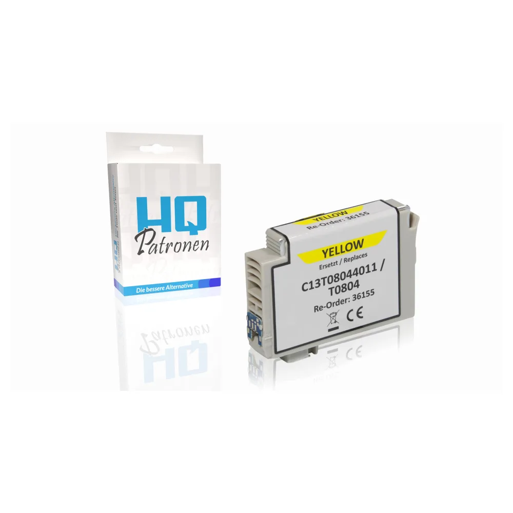 Kompatibel zu Epson C13T08044011 / T0804 Tintenpatrone, gelb