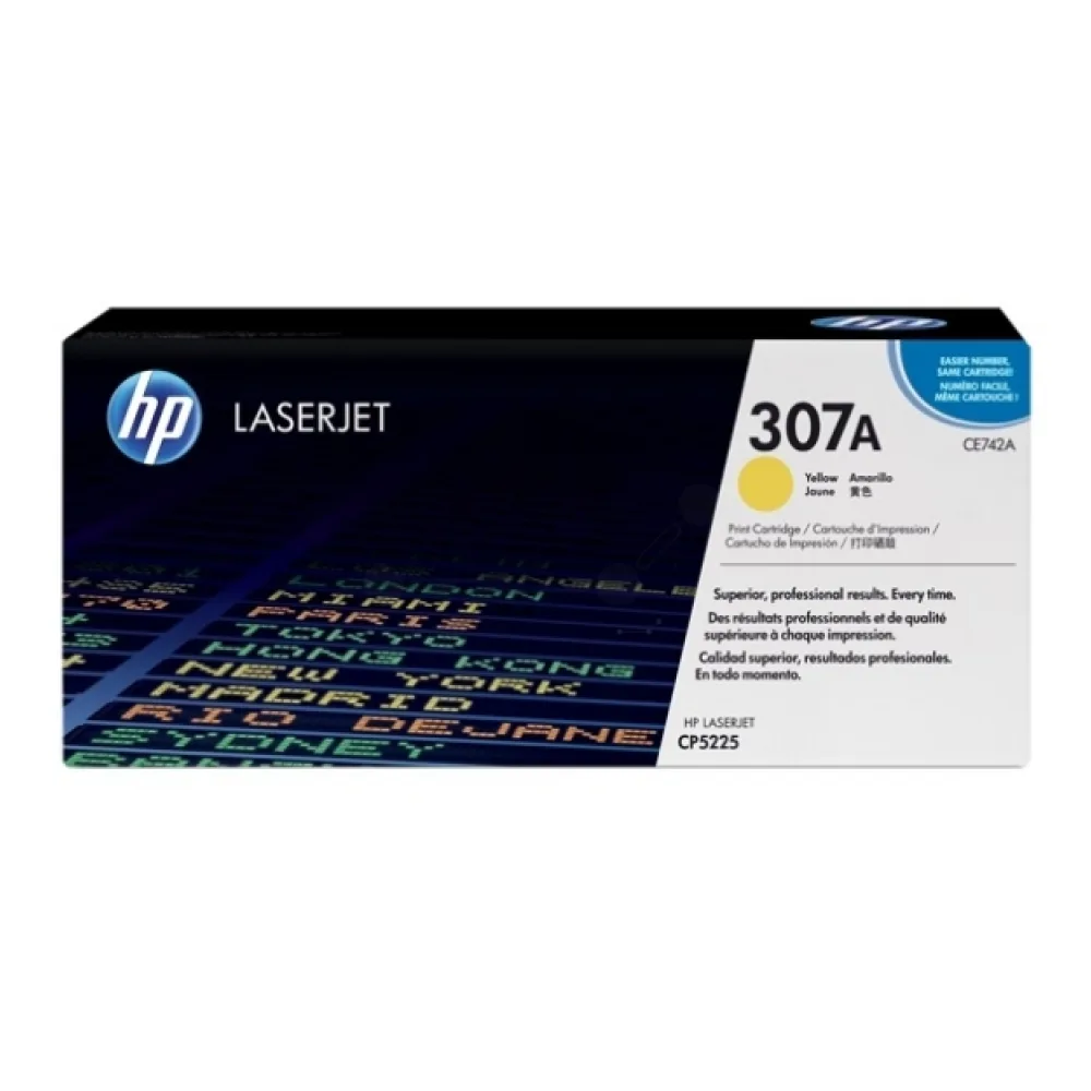 Original HP CE742A / 307A Toner gelb