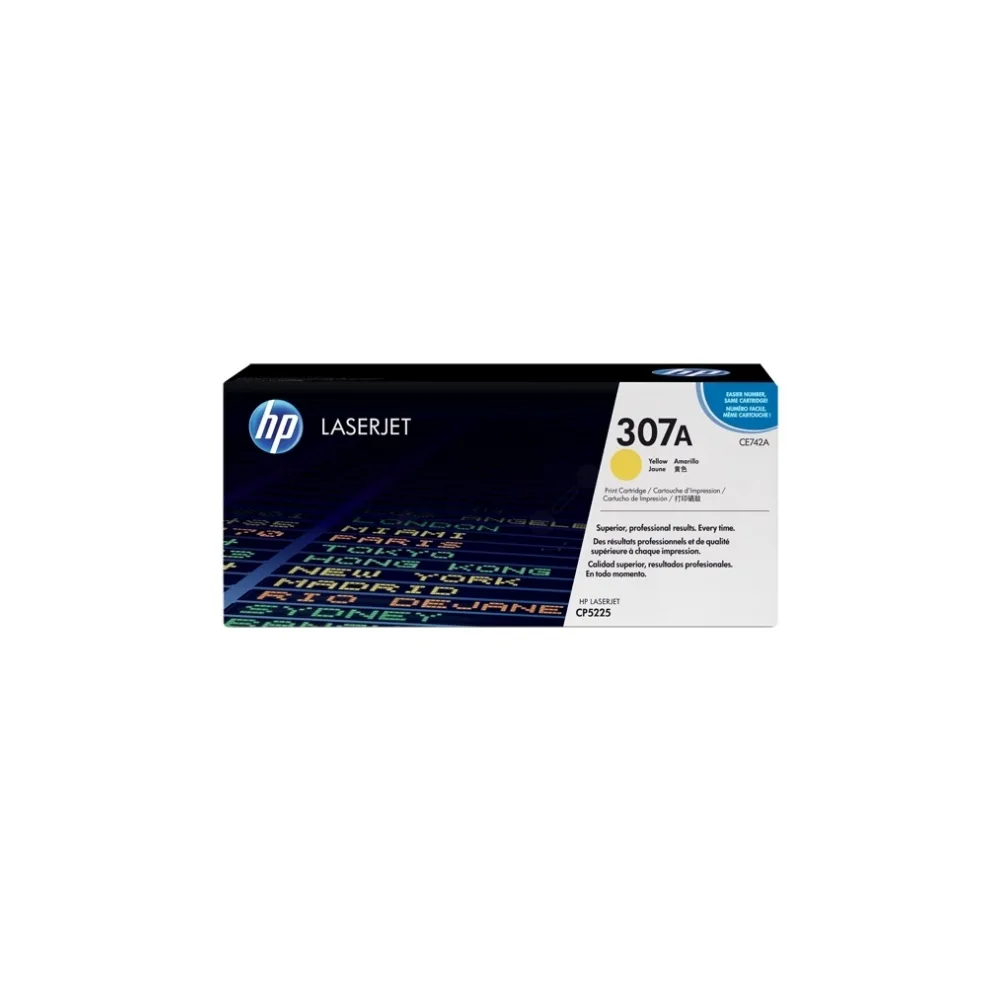 Original HP CE742A / 307A Toner gelb