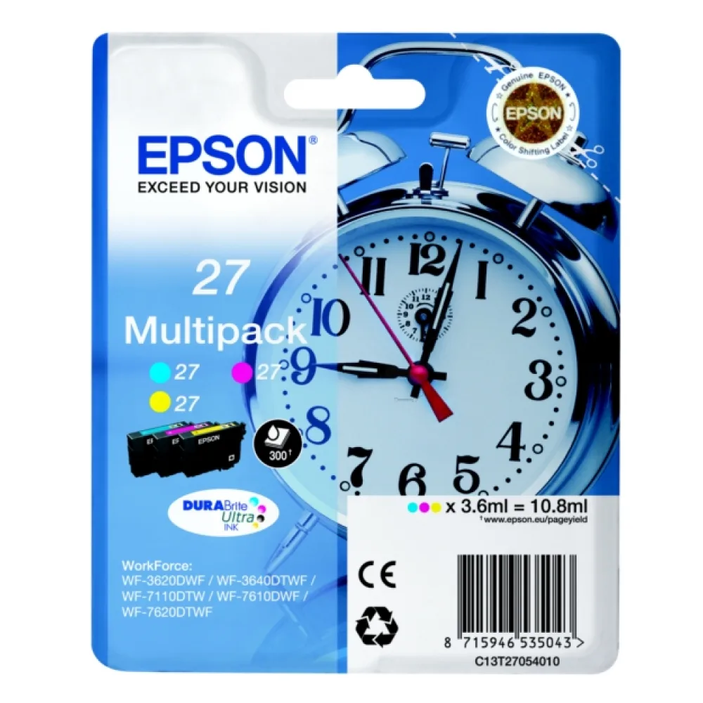 Original Epson C13T27054012 / 27 Tintenpatrone Multipack