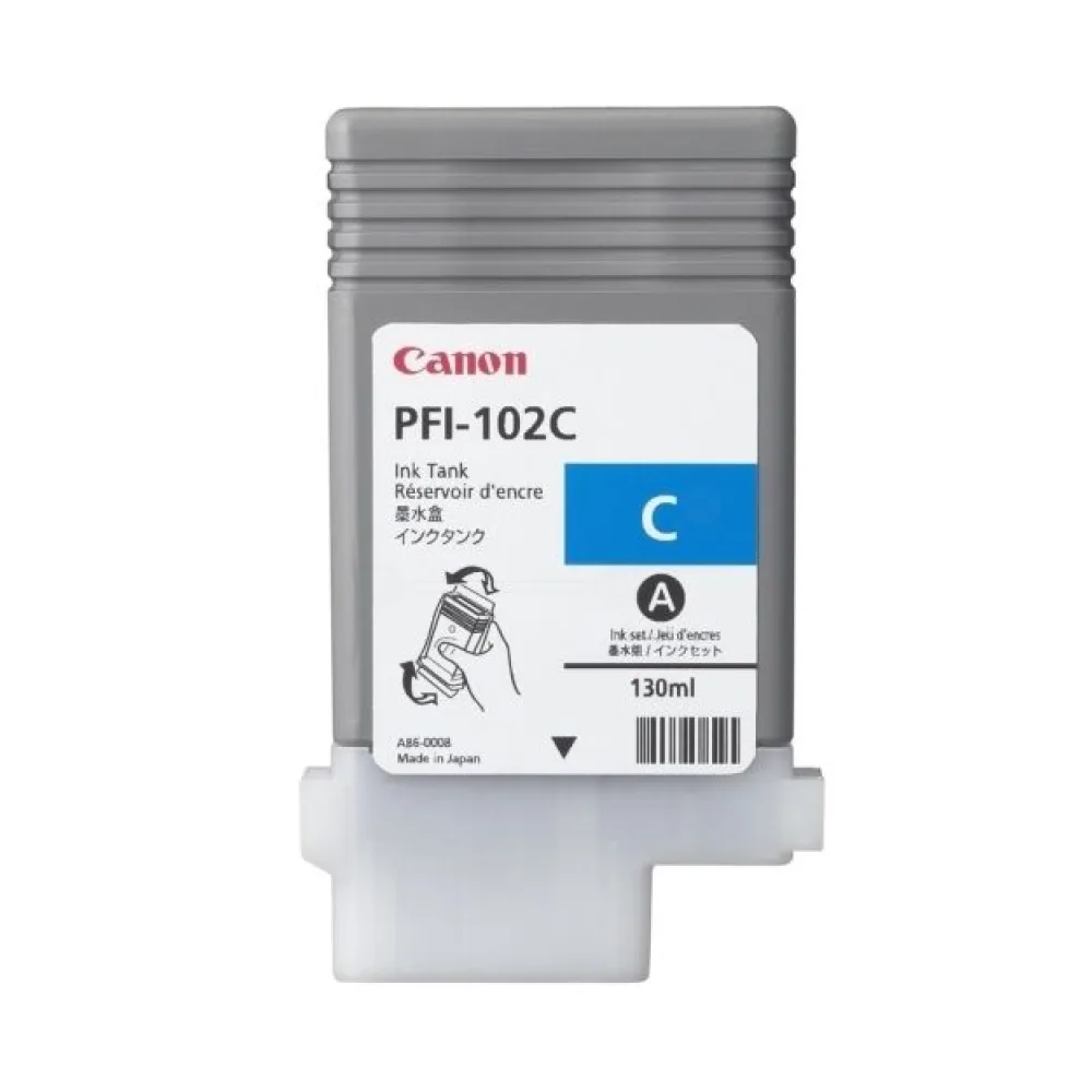 Original Canon 0896B001 / PFI102C Tintenpatrone cyan
