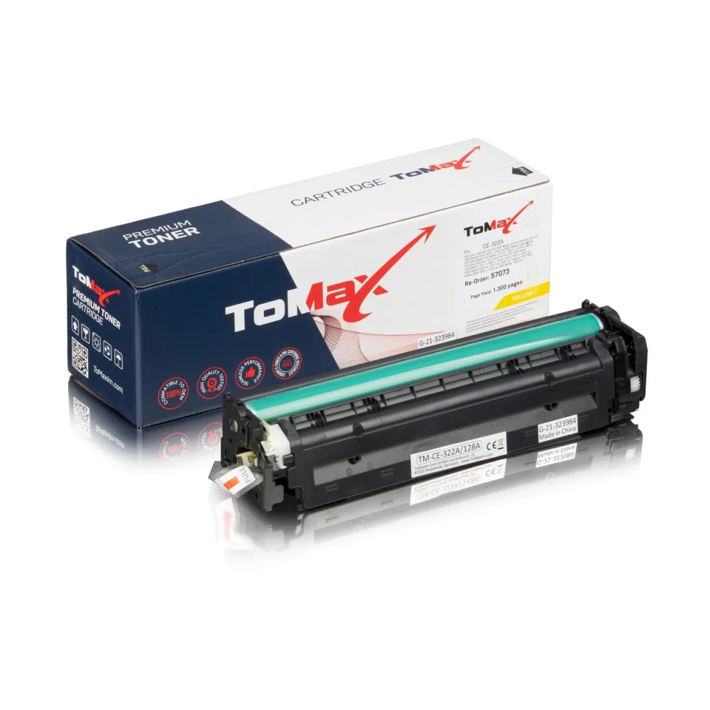ToMax Premium ersetzt HP CE322A / 128A Toner, gelb