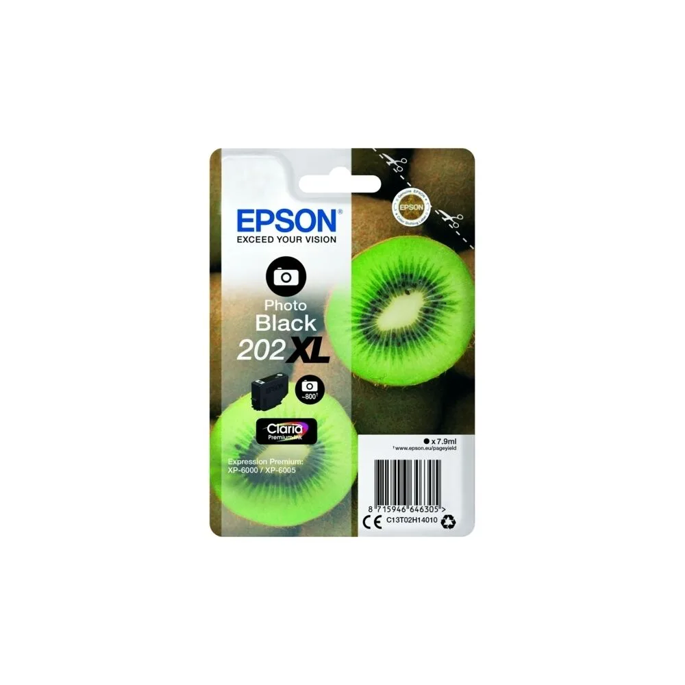Original Epson C13T02H14010 / 202XL Tintenpatrone schwarz hell